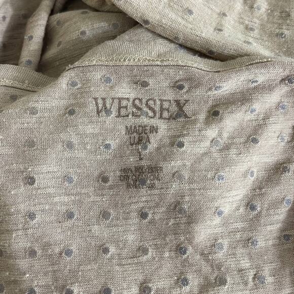 00s WESSEX Vintage Brown Jewel Embellished Off Shoulder Short Dolman Sleeve Top - Picture 2 of 7